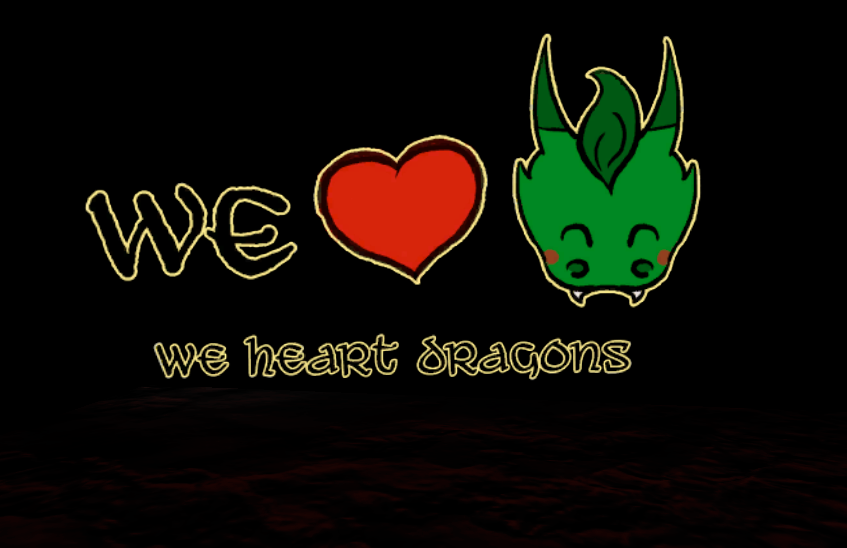 We <3 Dragons Team Logo