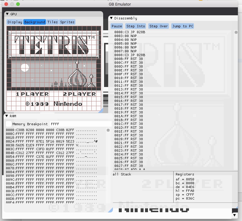 Debugging Tetris